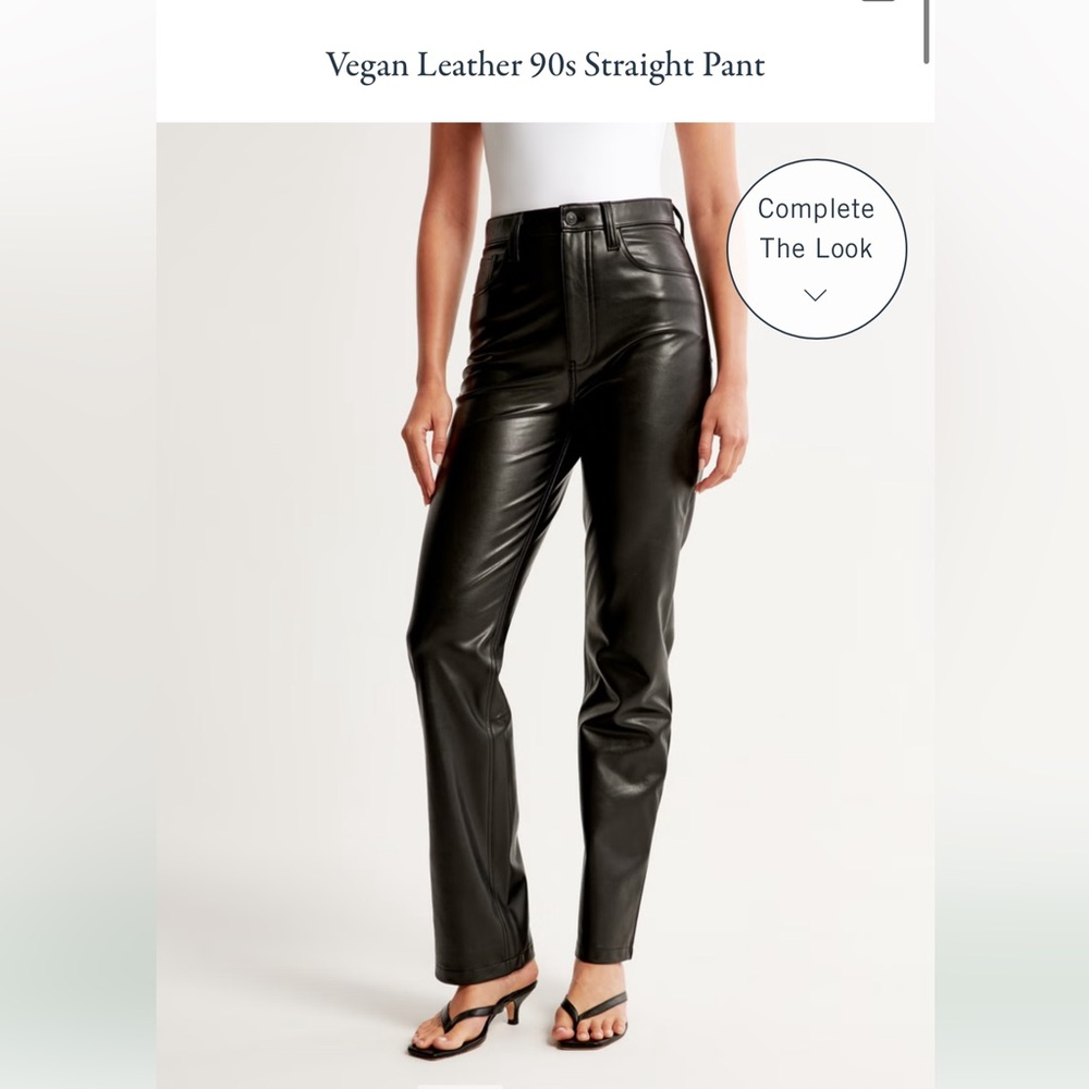 abercrombie & fitch leather pants